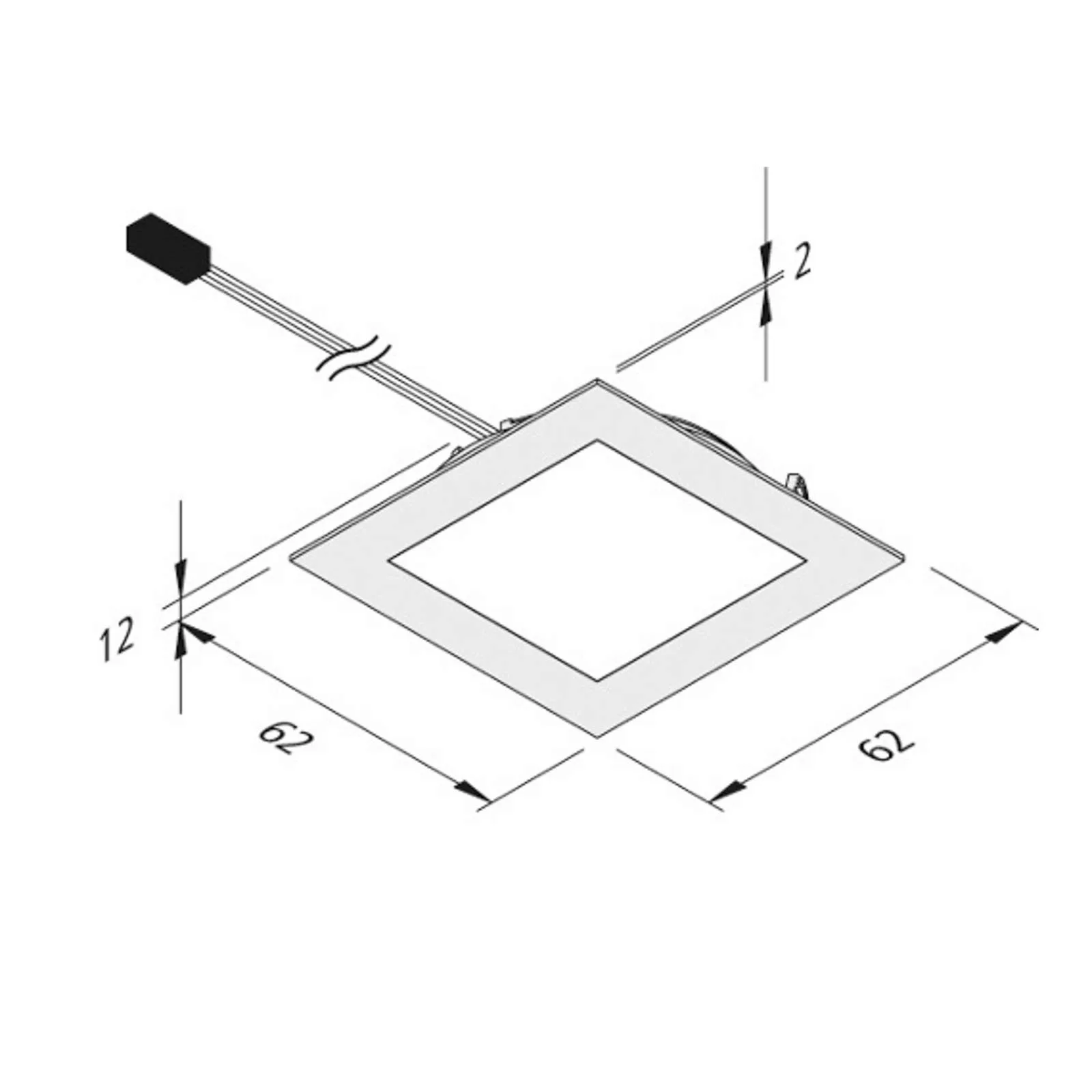 LED-Möbeleinbauleuchte Dynamic FAQ 58 stahl 3W CCT günstig online kaufen