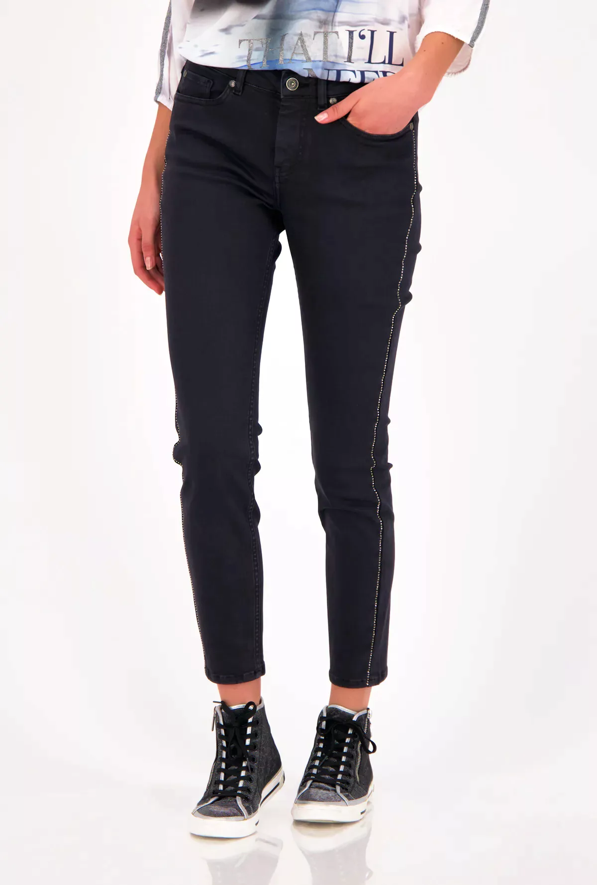 Monari 7/8 Jeans Cape Town black günstig online kaufen