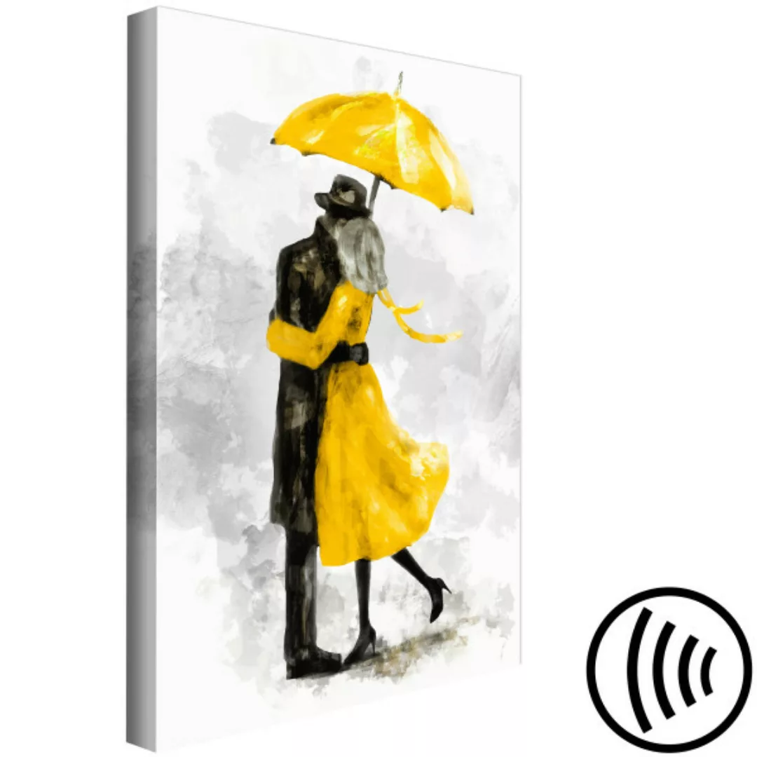 Wandbild Under Yellow Umbrella (1 Part) Vertical XXL günstig online kaufen