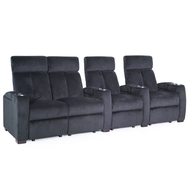 Zinea Sofa Zinea Kinosessel Action - 4 Sitzer LL – Stoff, elektrisch, LED günstig online kaufen