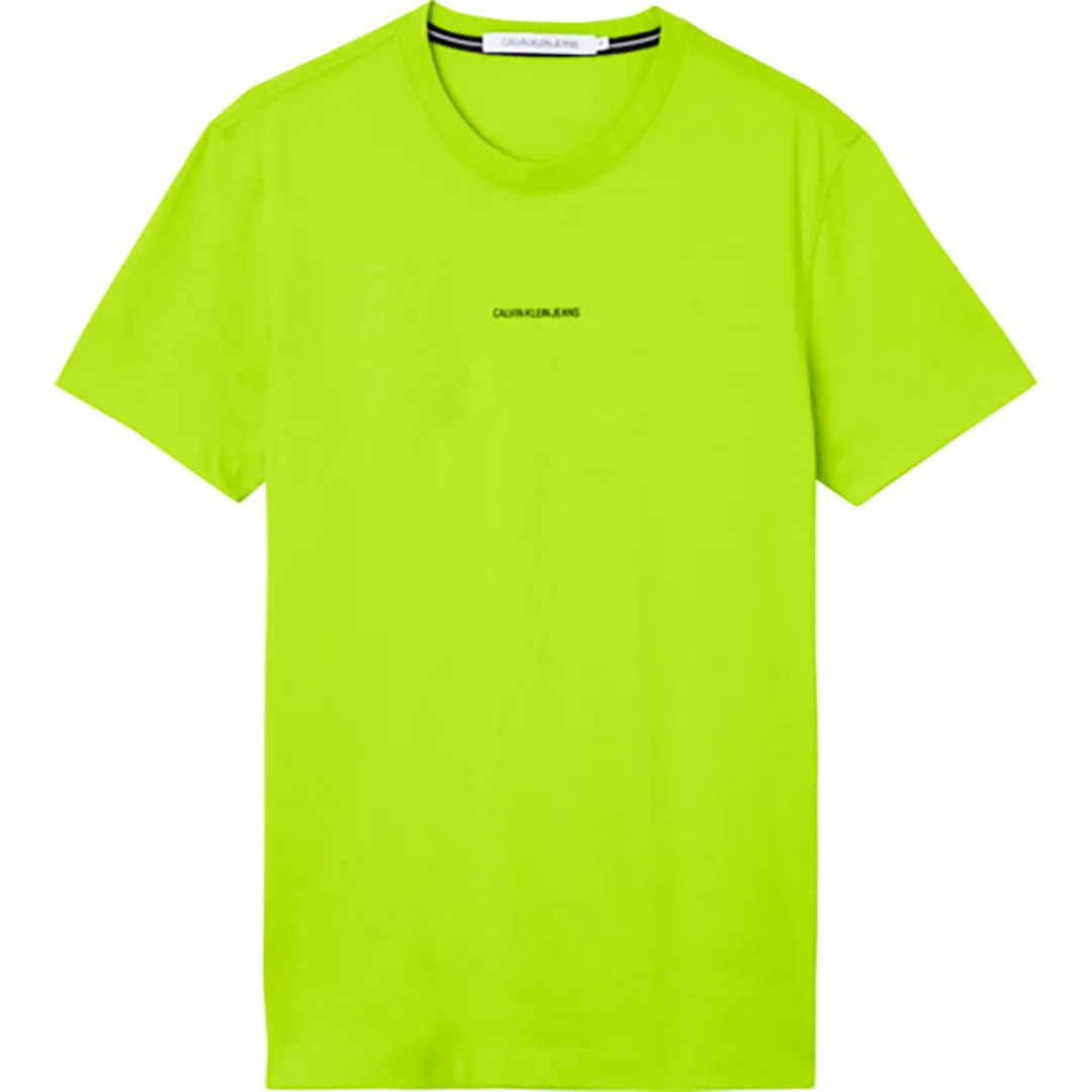 Calvin Klein Jeans Micro Branding Essential Kurzärmeliges T-shirt L Acid Li günstig online kaufen