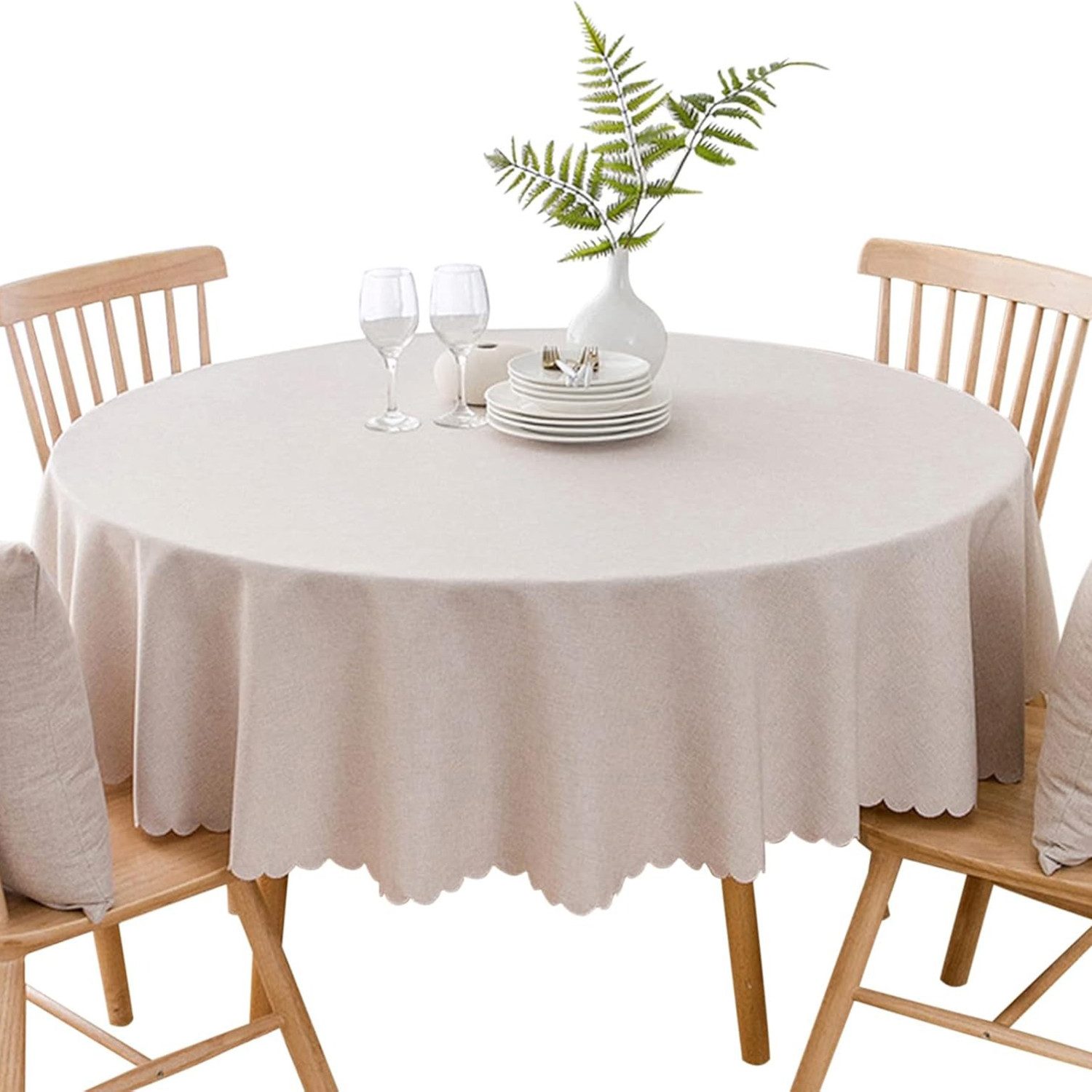 Refttenw Tischdecke Runde Tischdecke Weihnachten,indoor Tischdecken,wasser- günstig online kaufen