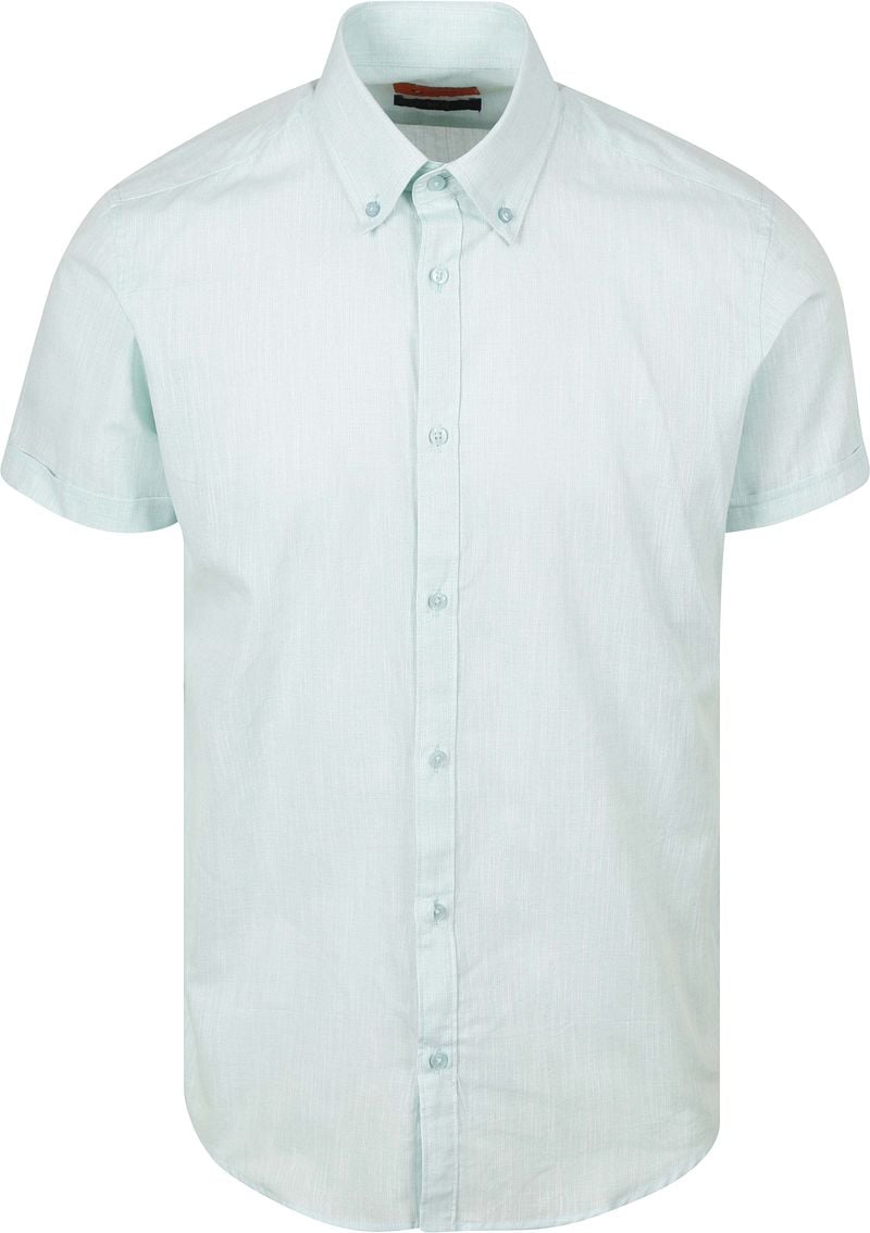 Suitable Short Sleeves Hemd Cotton Slub Hellgrün - Größe XXL günstig online kaufen