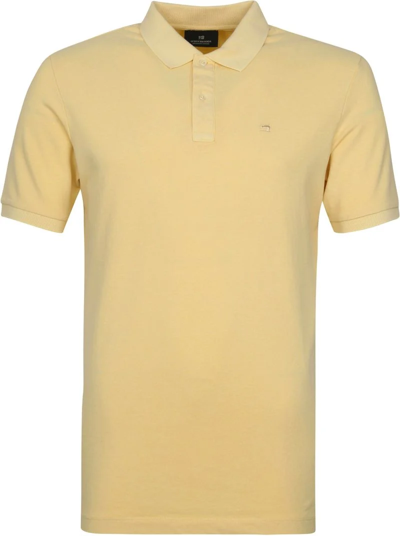 Scotch and Soda Poloshirt Garment Dye Gelb - Größe S günstig online kaufen