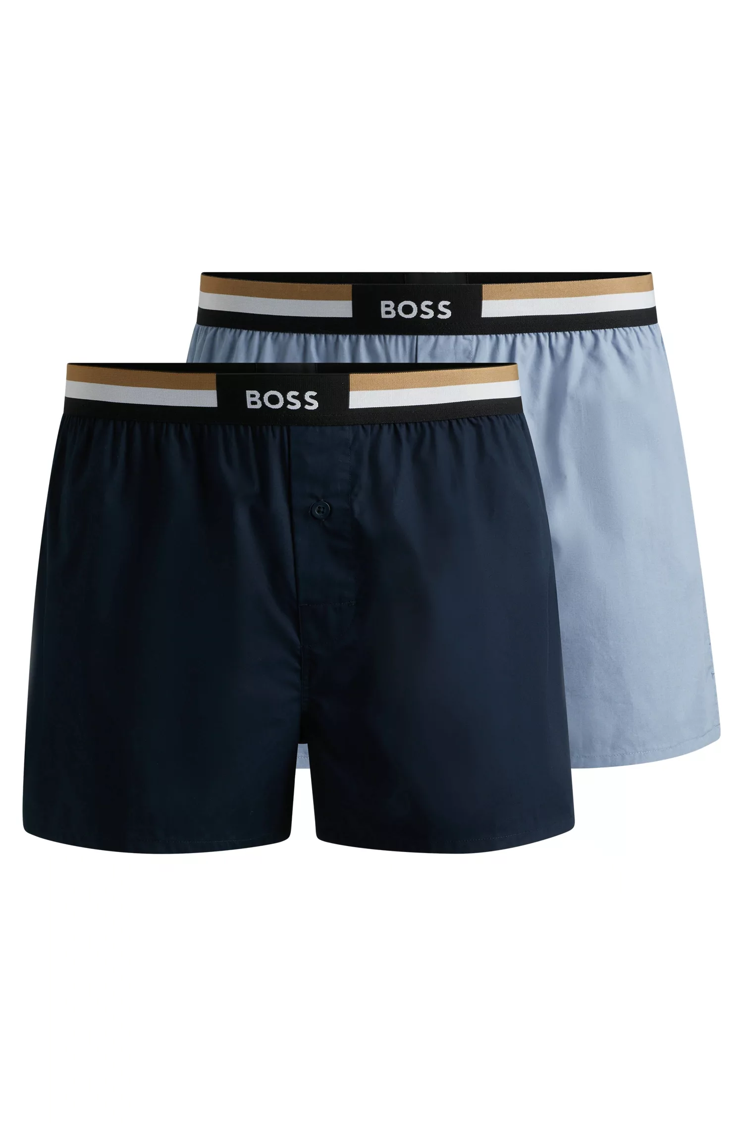 BOSS Boxershorts "2P Boxer Shorts EW", (Packung, 2 St.), mit Knopfverschlus günstig online kaufen