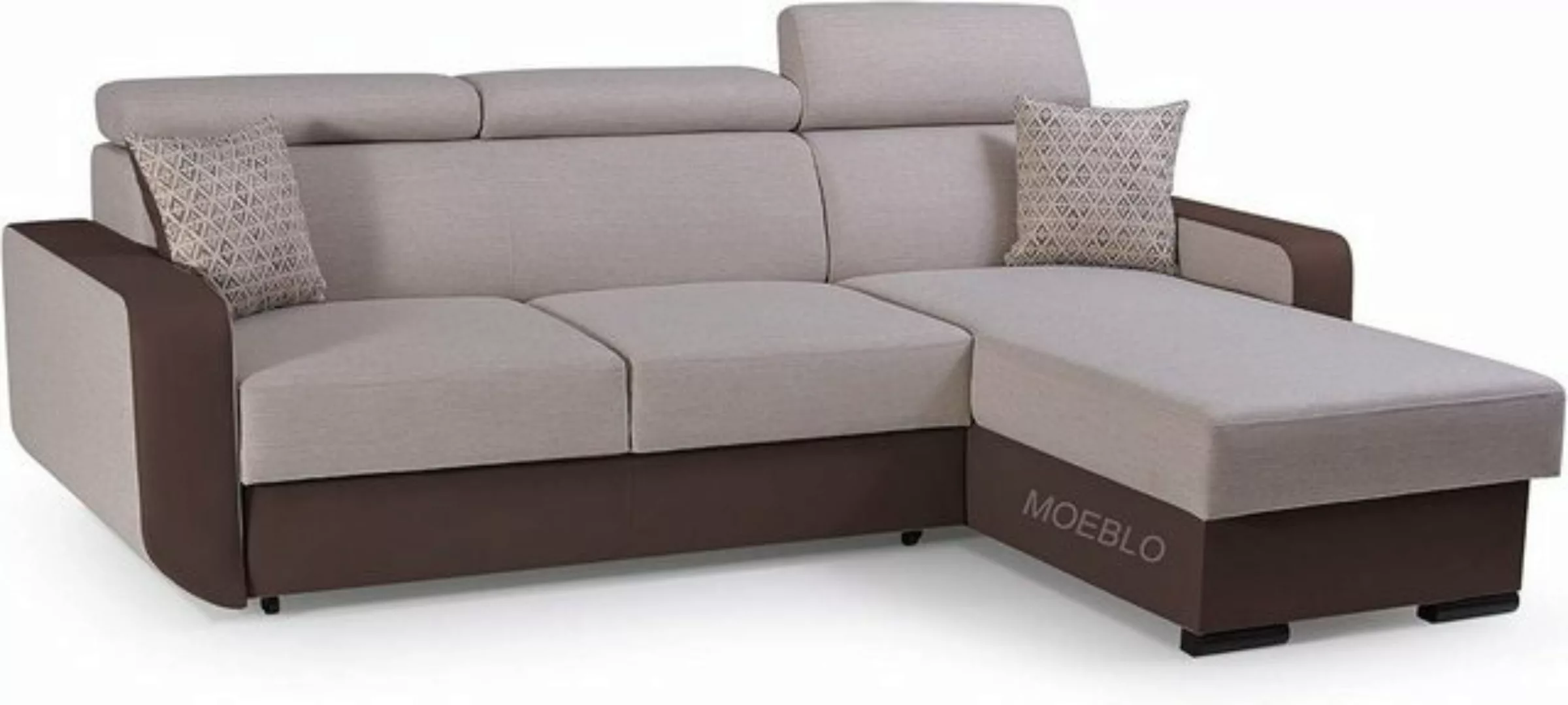 MOEBLO Ecksofa PEDRO, Universelle Ottomane Eckcouch Sofa Couch Wohnlandscha günstig online kaufen