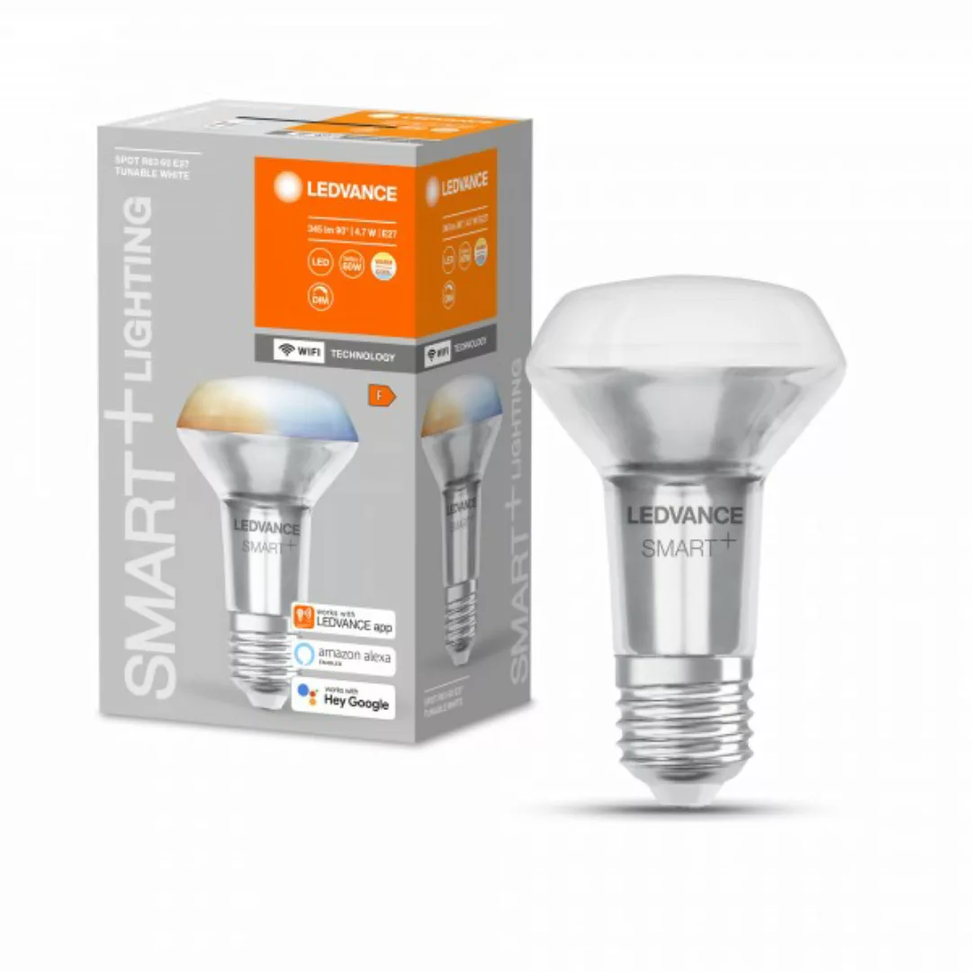 LEDVANCE SMART+ LED R105 60 (45°) BOX DIM Tunable White WiFi Klar E27 Spot günstig online kaufen