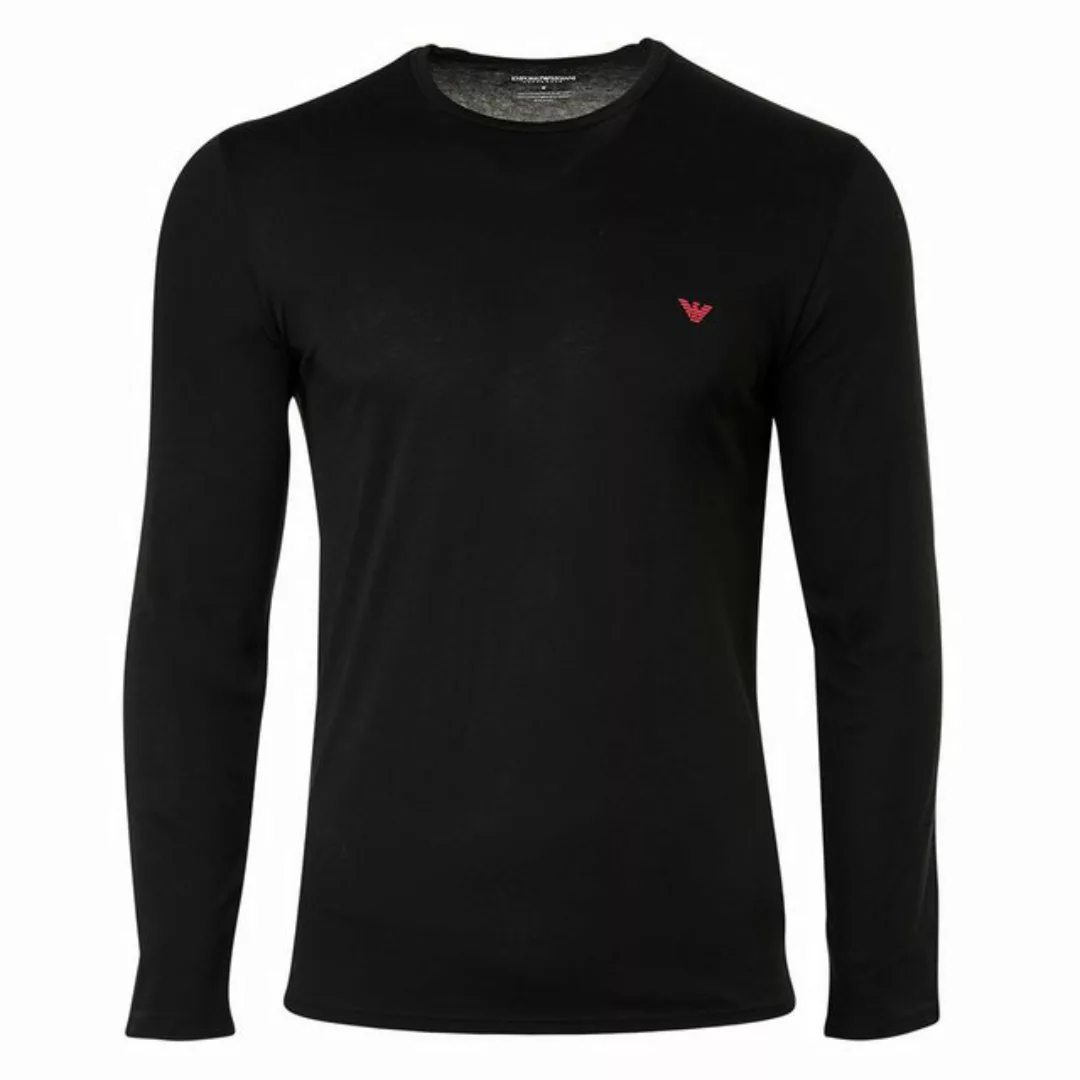 Emporio Armani Langarmshirt Crew Neck T-Shirt L/Sleeve mit Markenlogo auf d günstig online kaufen