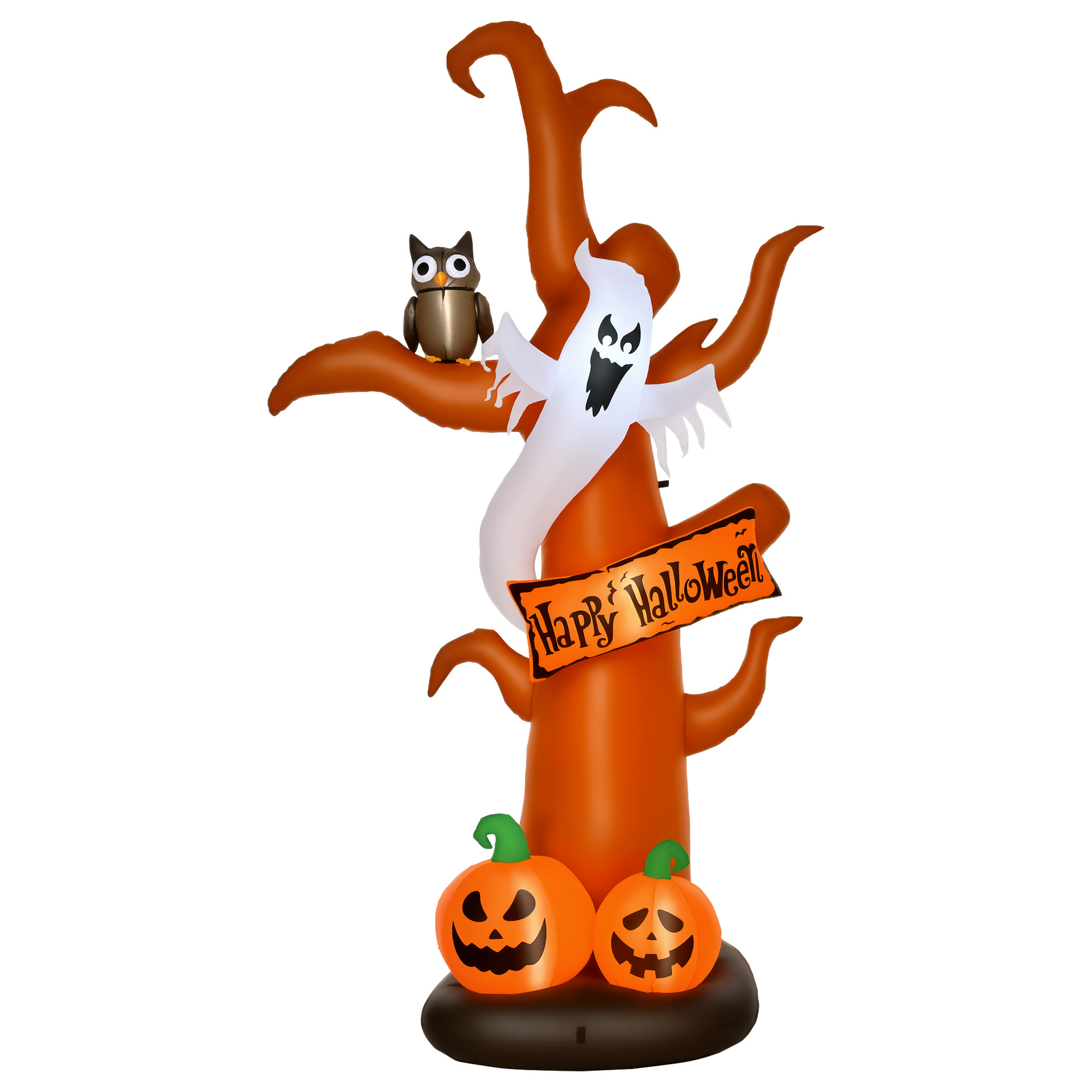 HOMCOM Aufblasbarer Halloween Baum Kürbis Deko Figur mit LED Beleuchtung 15 günstig online kaufen