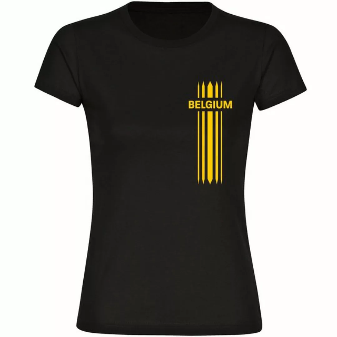 multifanshop T-Shirt Damen Belgium - Streifen - Frauen günstig online kaufen