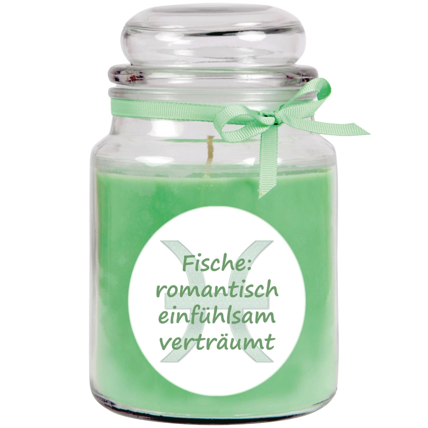 HS Candle Duftkerze & Glas Sternzeichen Coconut Limes 110 Stunden Fische günstig online kaufen