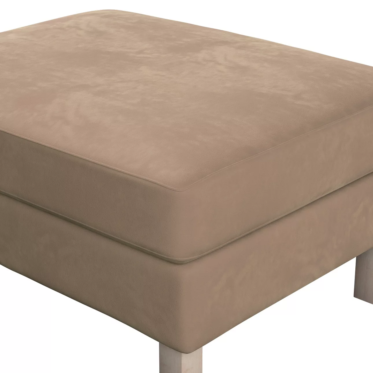 Bezug für Karlstad Hocker, beige, Husse, Karstadt Hocker, Velvet (704-35) günstig online kaufen