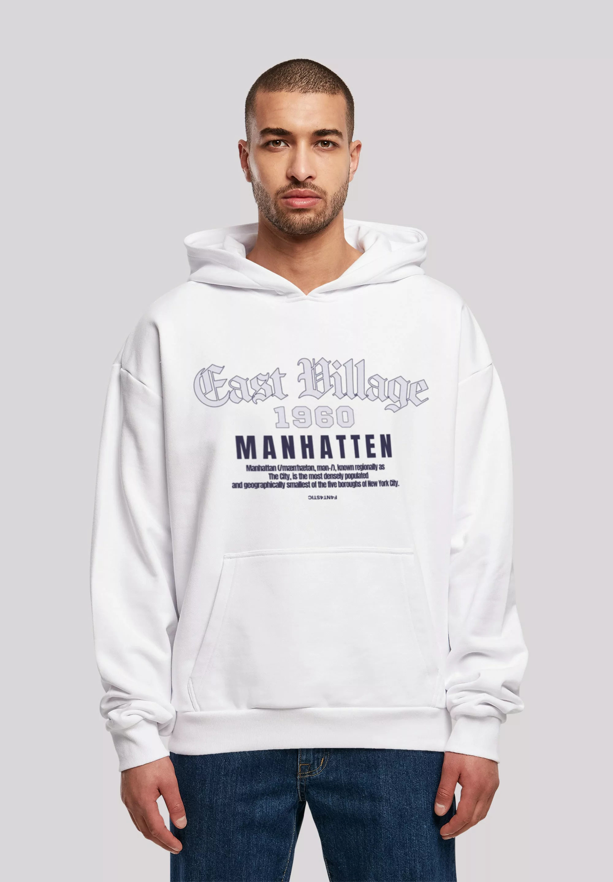 F4NT4STIC Kapuzenpullover "East Village Manhatten OVERSIZE HOODIE", Print günstig online kaufen