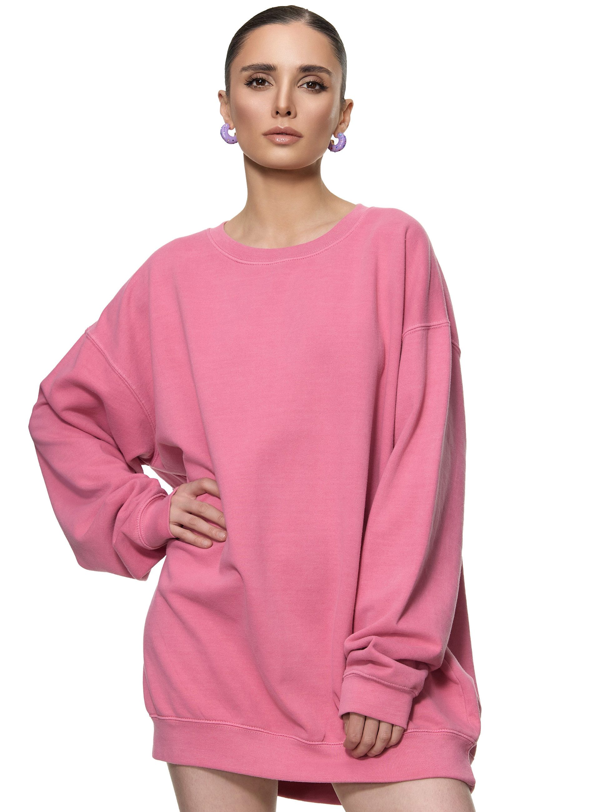 Worldclassca Longsweatshirt Worldclassca Oversized Sweatshirt Einfarbig günstig online kaufen