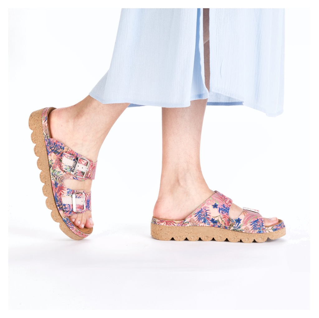 Rieker Pantolette, Sommerschuh, Schlappen, Hausschuh mit verstellbaren Schn günstig online kaufen