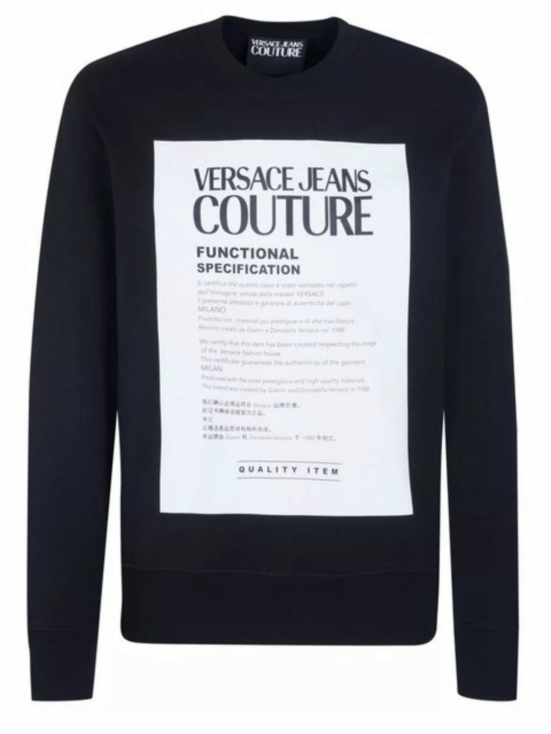 Versace Sweater Versace Jeans Couture Pullover schwarz günstig online kaufen