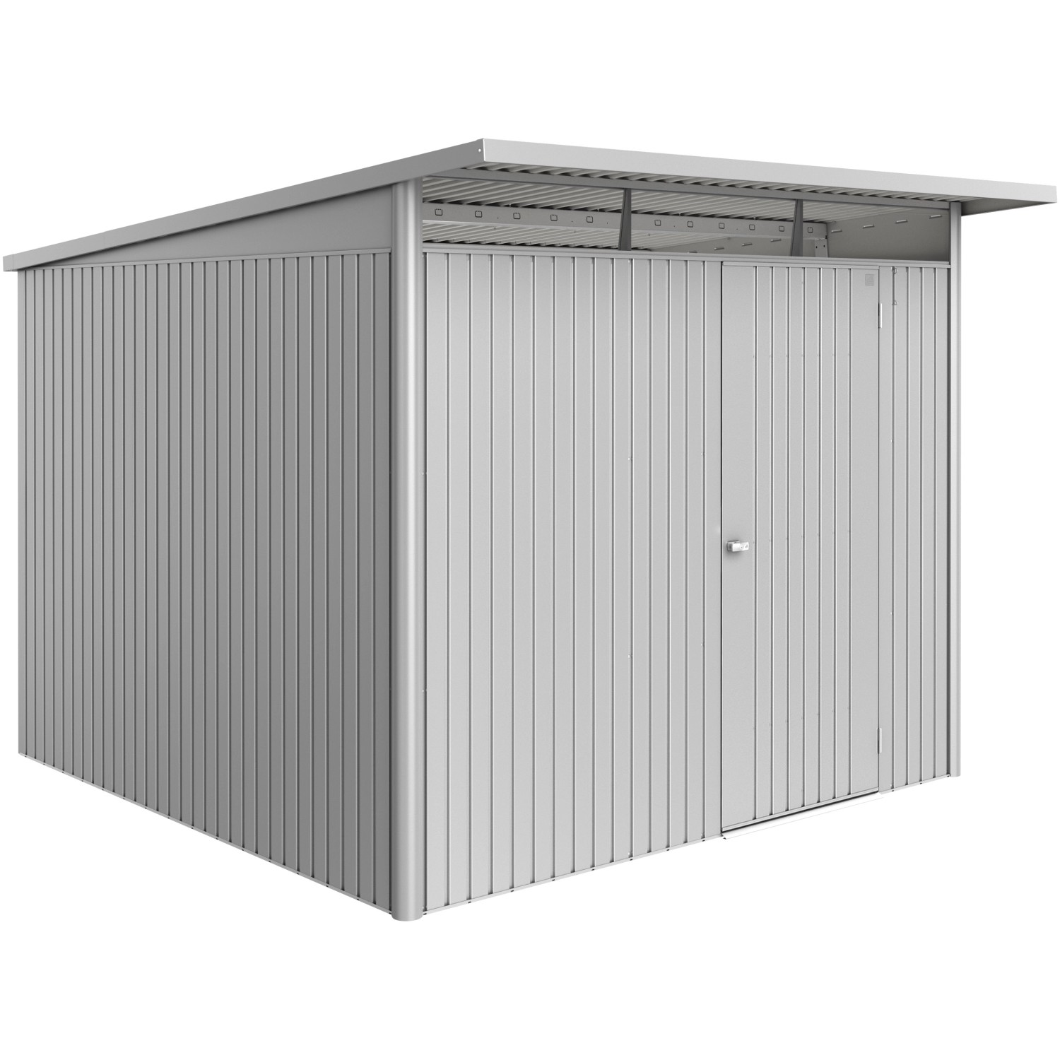 Biohort Gerätehaus Avantgarde Eco Standardtür 209 x 252 x 252 cm Silber-Met günstig online kaufen