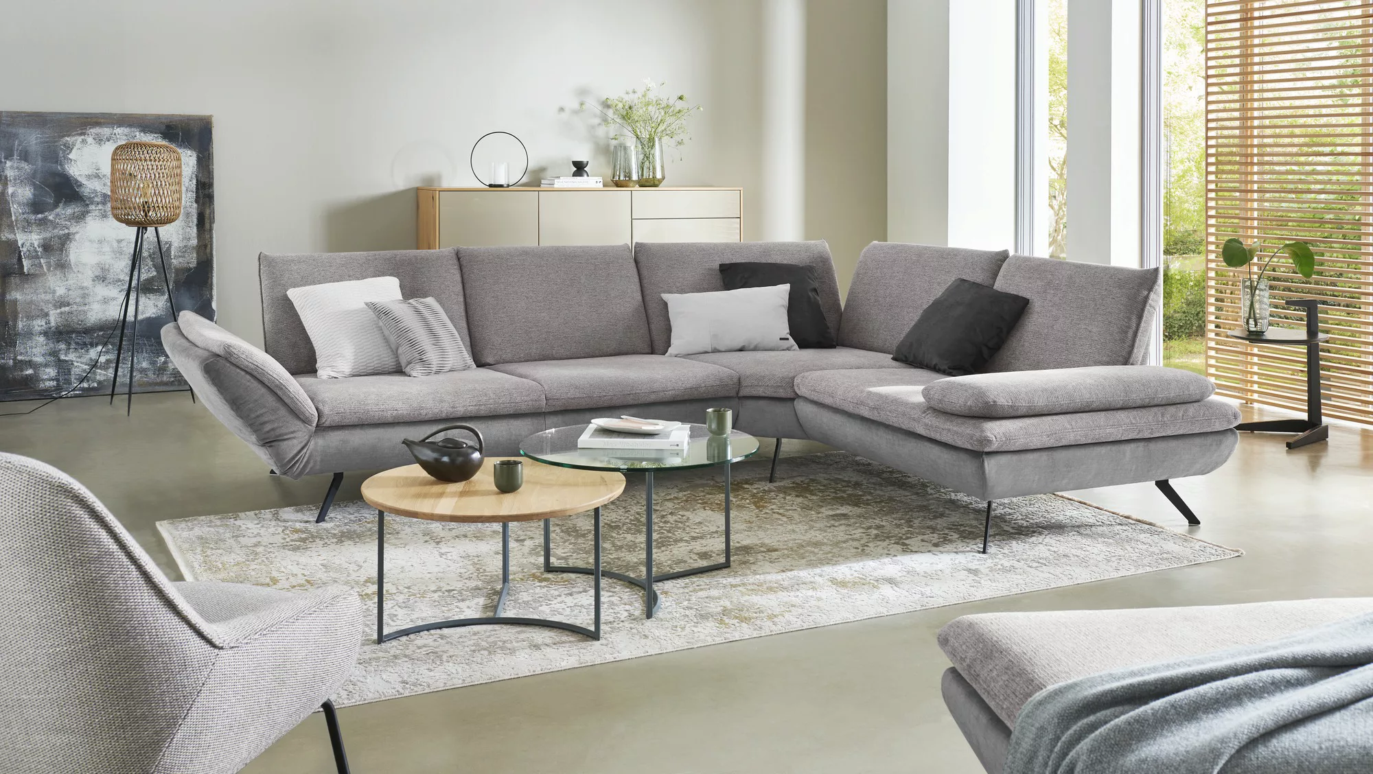 Ecksofa   Luca  ¦ grau ¦ Maße (cm): B: 314 H: 88 T: 244.0 Polstermöbel > So günstig online kaufen