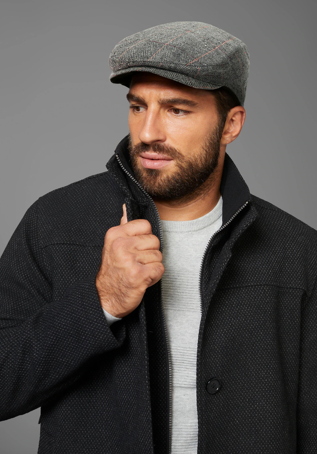 Mans World Schiebermütze, stylischer Winter-Flatcap - wärmend gefütter - NE günstig online kaufen