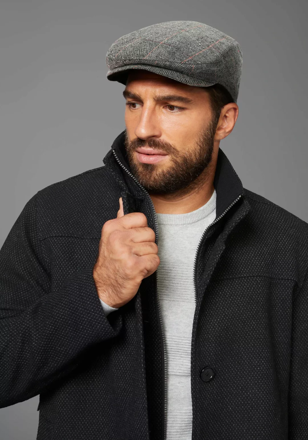 Mans World Schiebermütze, stylischer Winter-Flatcap - wärmend gefütter - NE günstig online kaufen