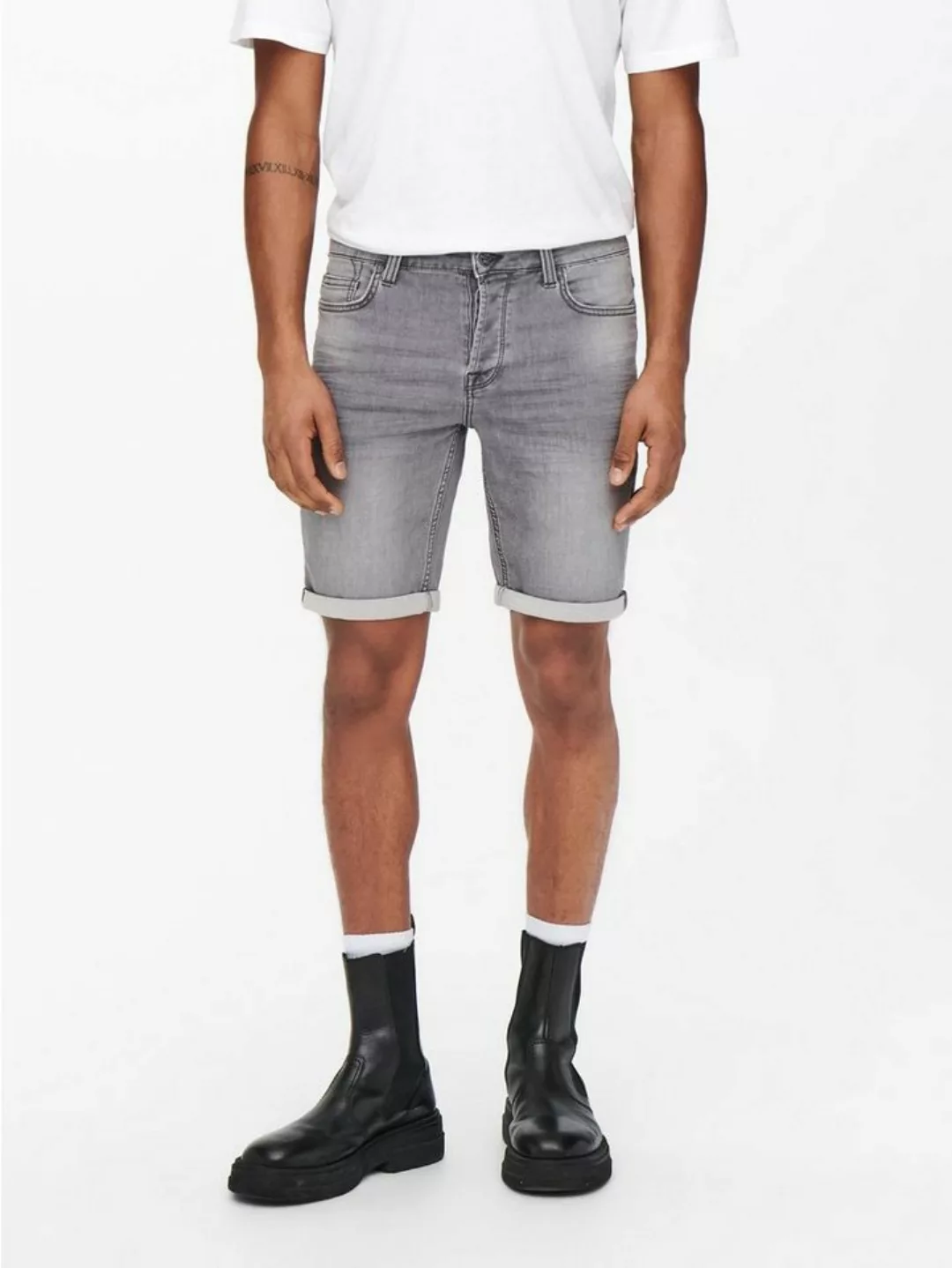 ONLY & SONS Jeansshorts Denim Capri Jeans Shorts 3/4 Bermuda Pants ONSPLY 5 günstig online kaufen