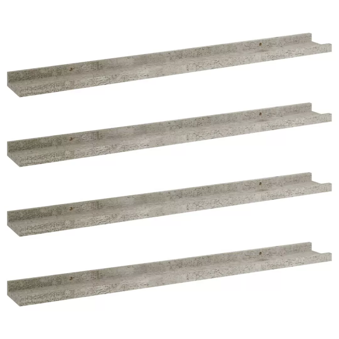 Wandregale 4 Stk. Betongrau 80x9x3 Cm günstig online kaufen