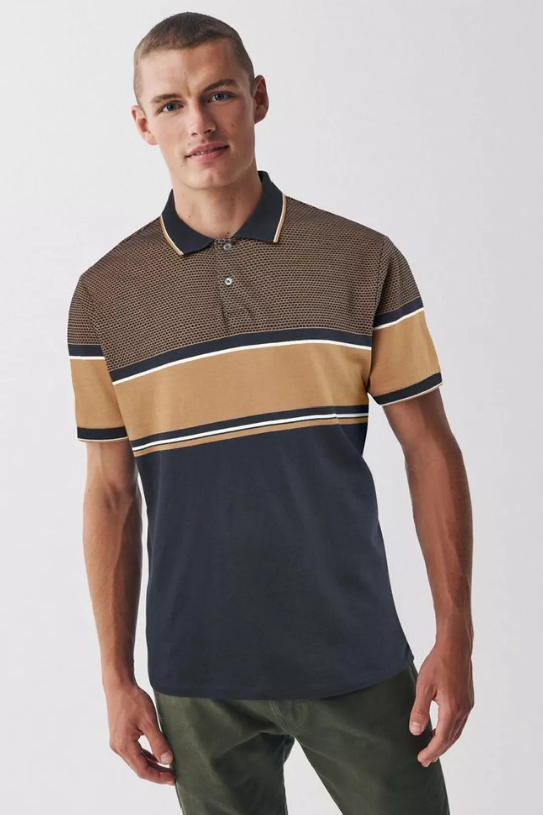 Next Poloshirt Polo-Shirt in Blockfarben (1-tlg) günstig online kaufen