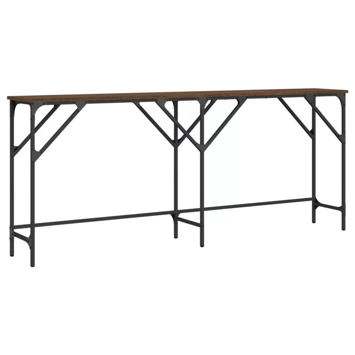 vidaXL Konsolentisch Braun Eichen-Optik 180x29x75 cm Holzwerkstoff günstig online kaufen