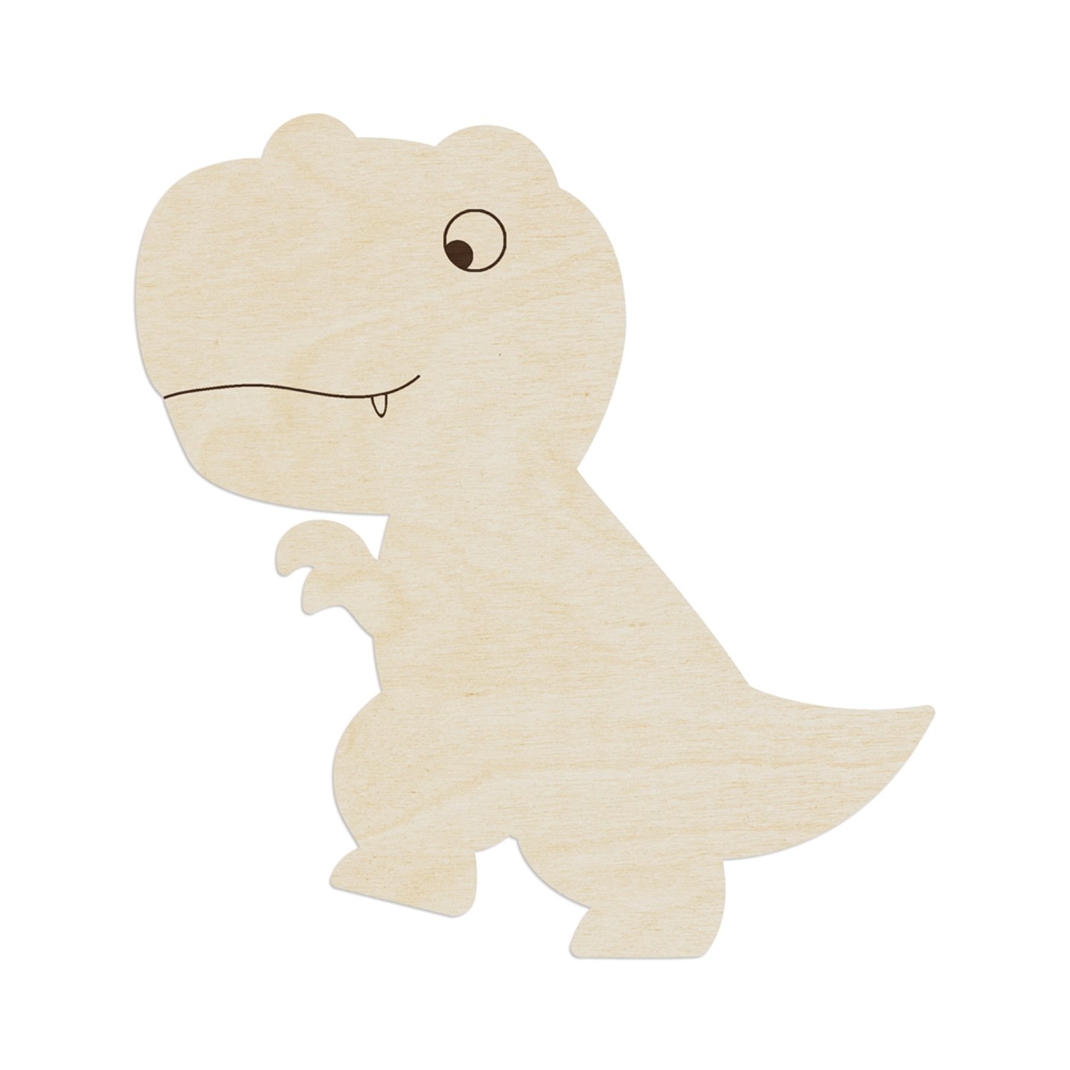 WANDStyle Wanddeko aus Holz Dino T-Rex 56,8 x 60 cm in der Farbe Pappel günstig online kaufen