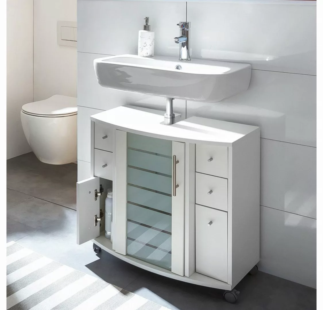 Lomadox Waschbeckenschrank NOCI-80 Badezimmer Unterschrank Badschrank Sipho günstig online kaufen