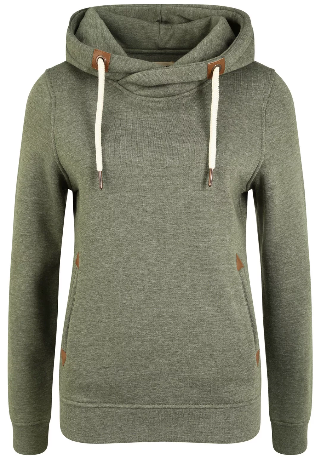 OXMO Hoodie OXVicky Hood Kapuzenpullover mit Cross-Over Kragen günstig online kaufen