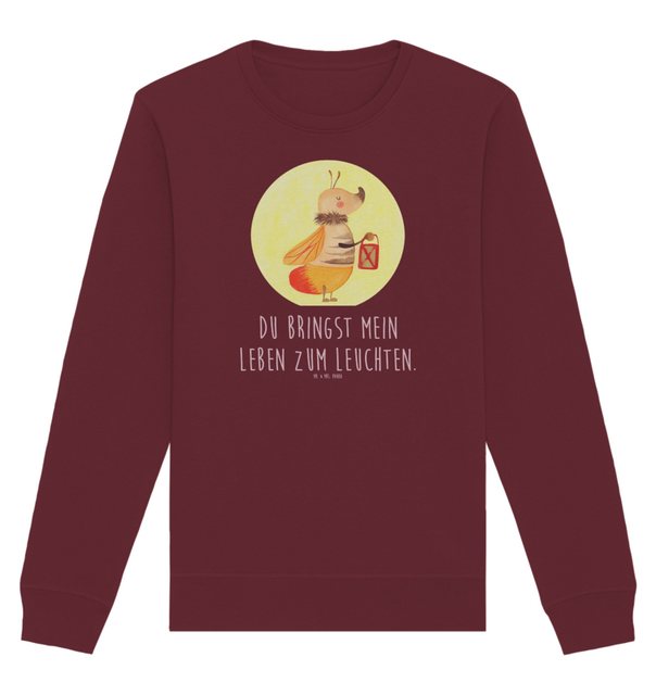 Mr. & Mrs. Panda Longpullover Größe M Glühwürmchen - Burgundy - Geschenk, P günstig online kaufen