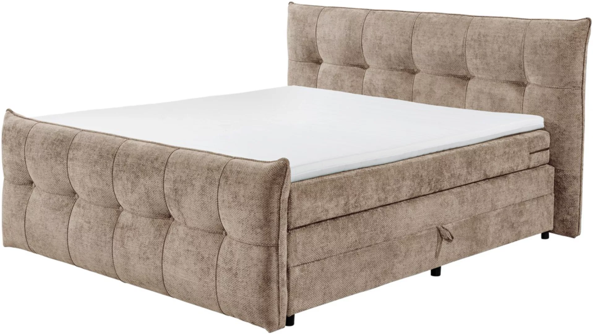 ED EXCITING DESIGN Boxspringbett »Gallina«, mit Bettkasten, inkl. Topper günstig online kaufen