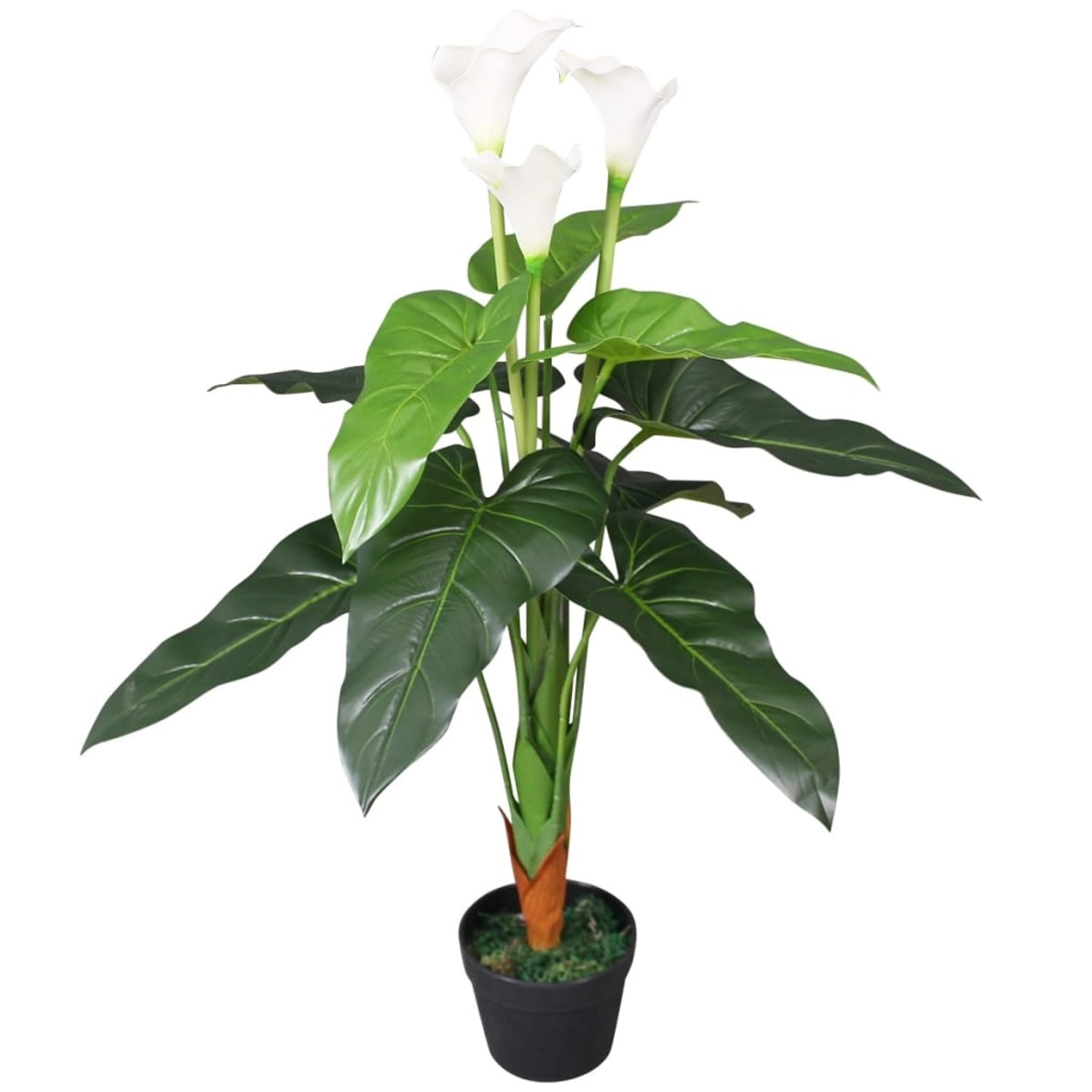 furnicato Künstliche Calla-Lilie mit Topf 85 cm Weiß günstig online kaufen