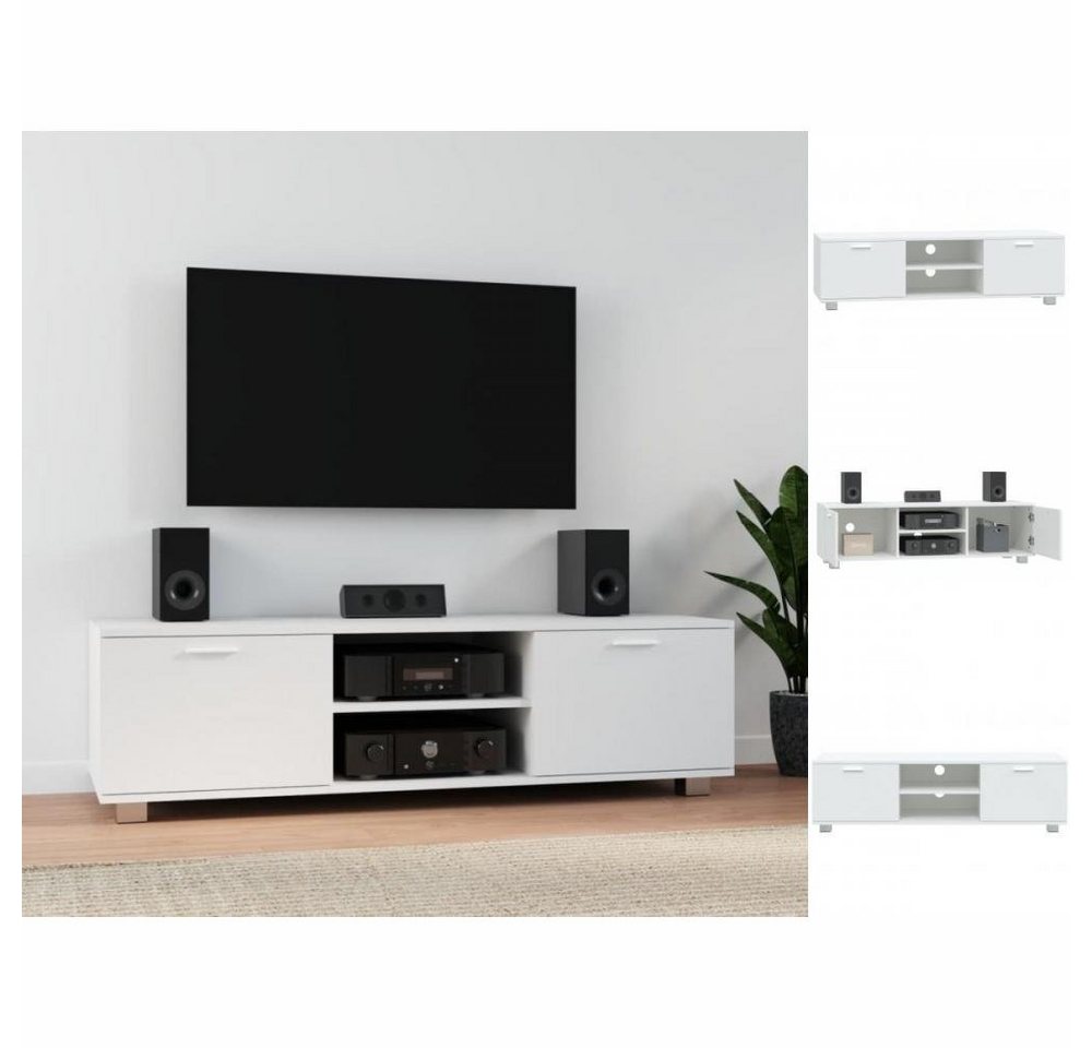 vidaXL TV-Schrank TV-Schrank Weiß 140x40,5x35 cm Spanplatte Lowboard Fernse günstig online kaufen