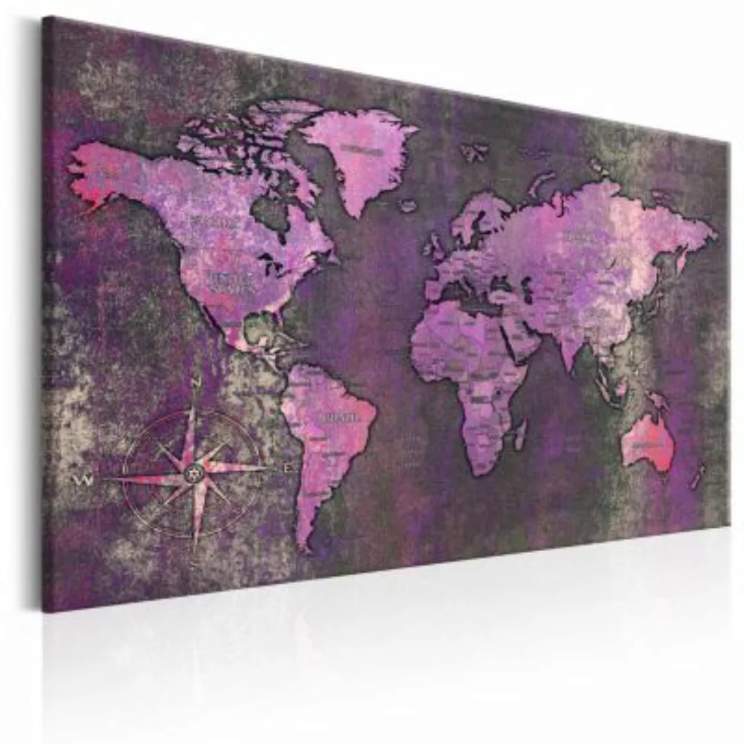 artgeist Wandbild Amethyst Map mehrfarbig Gr. 60 x 40 günstig online kaufen