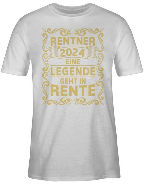 Shirtracer T-Shirt Rentner 2024 Eine Legende geht in Rente Rentner Rente günstig online kaufen