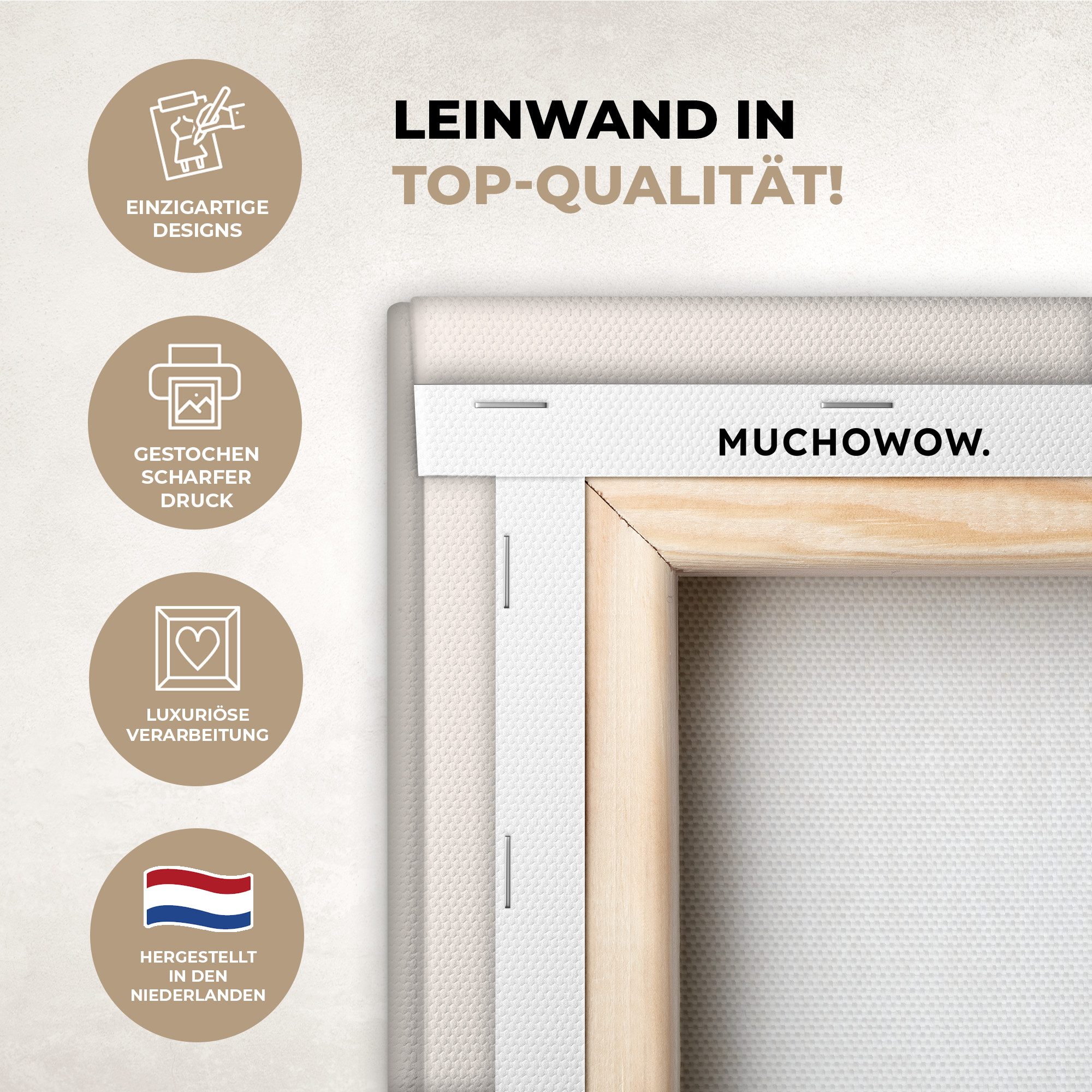 OneMillionCanvasses® Leinwandbild Huhn - Bauernhoftier, Fotodruck günstig online kaufen