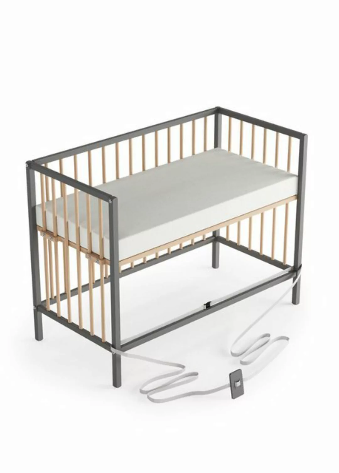 Sämann Beistellbett Beistellbett 60x120 cm Matratze Cloud Air Rollen Umbaus günstig online kaufen