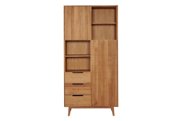 daslagerhaus living Hochschrank Schrank Edinburgh Wildeiche B 103 cm günstig online kaufen