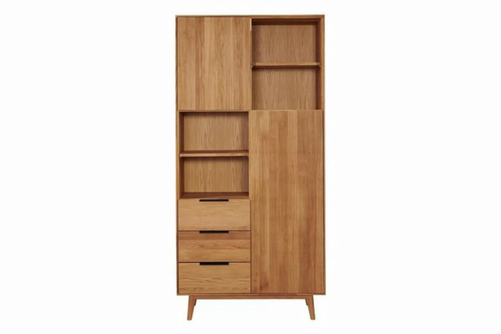 daslagerhaus living Hochschrank Schrank Edinburgh Wildeiche B 103 cm günstig online kaufen