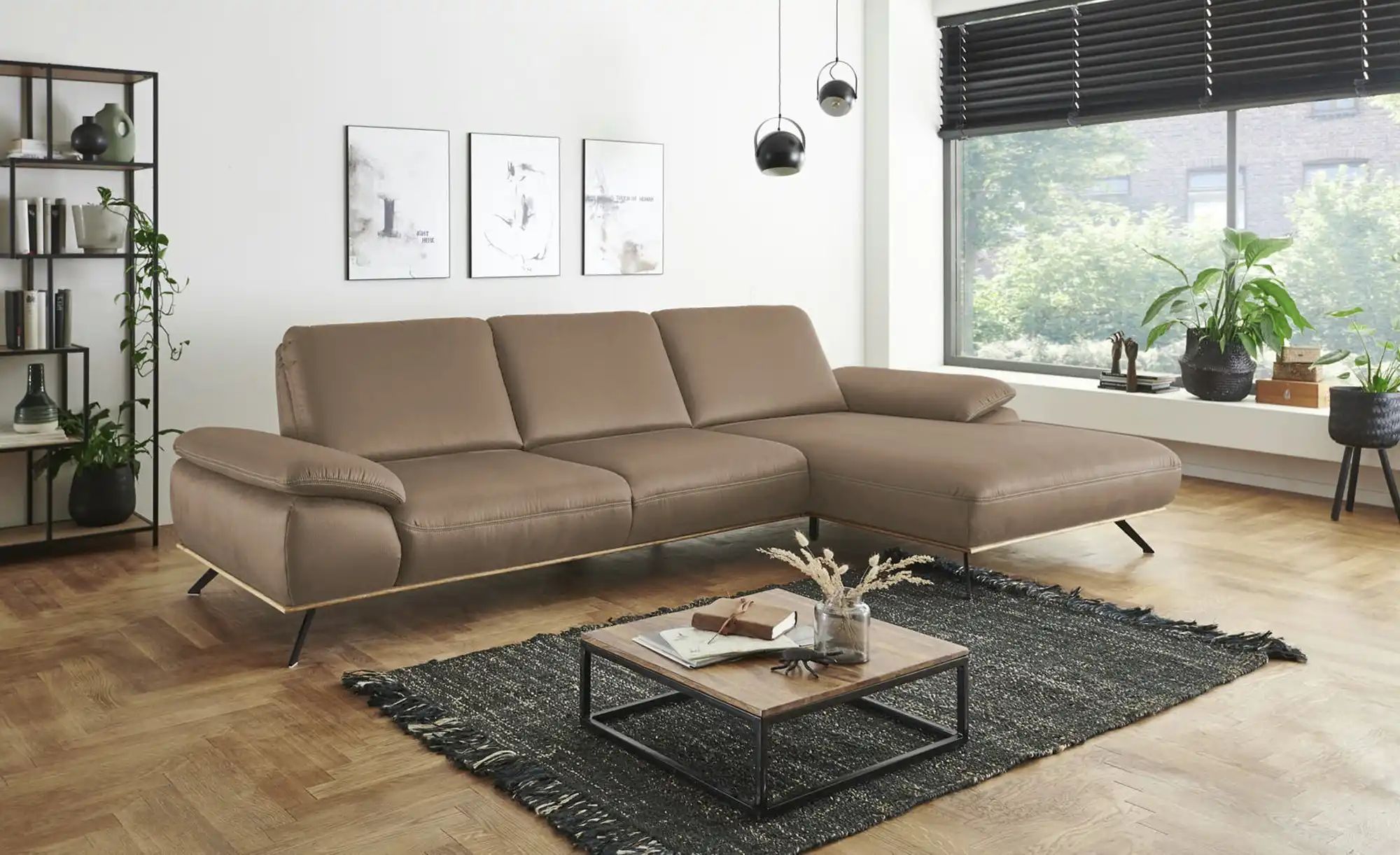 meinSofa Ecksofa  Fiona ¦ braun ¦ Maße (cm): B: 322 H: 89 T: 187 Polstermöb günstig online kaufen