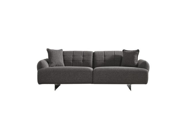 JVmoebel 3-Sitzer Dreisitzer Sofa 3 Sitzer Polstersofa Grau Stoff Polyester günstig online kaufen