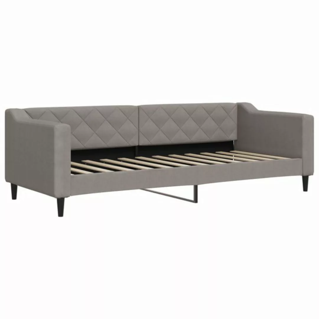 vidaXL Gästebett Gästebett Tagesbett Taupe 80x200 cm Stoff Bett Bettgestell günstig online kaufen