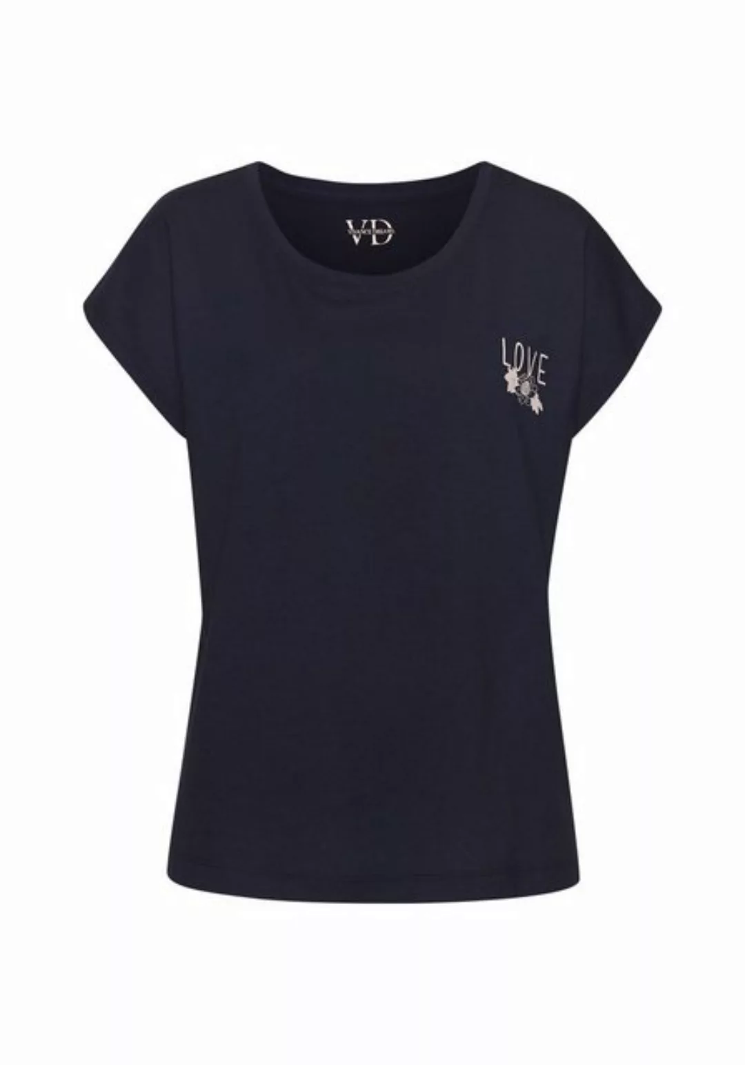 Vivance Dreams T-Shirt mit kleinem Brust-Print günstig online kaufen