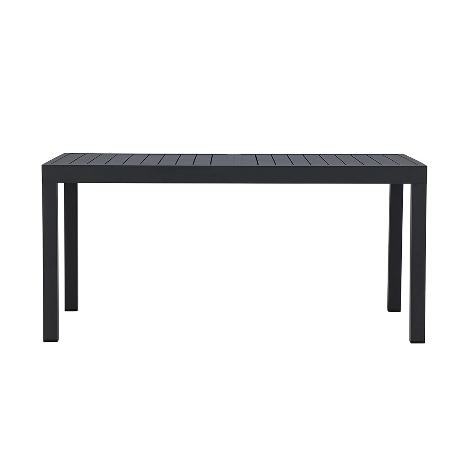 ebuy24 Capo Gartentisch mit Auszug 160 bis 240 cm Schwarz günstig online kaufen
