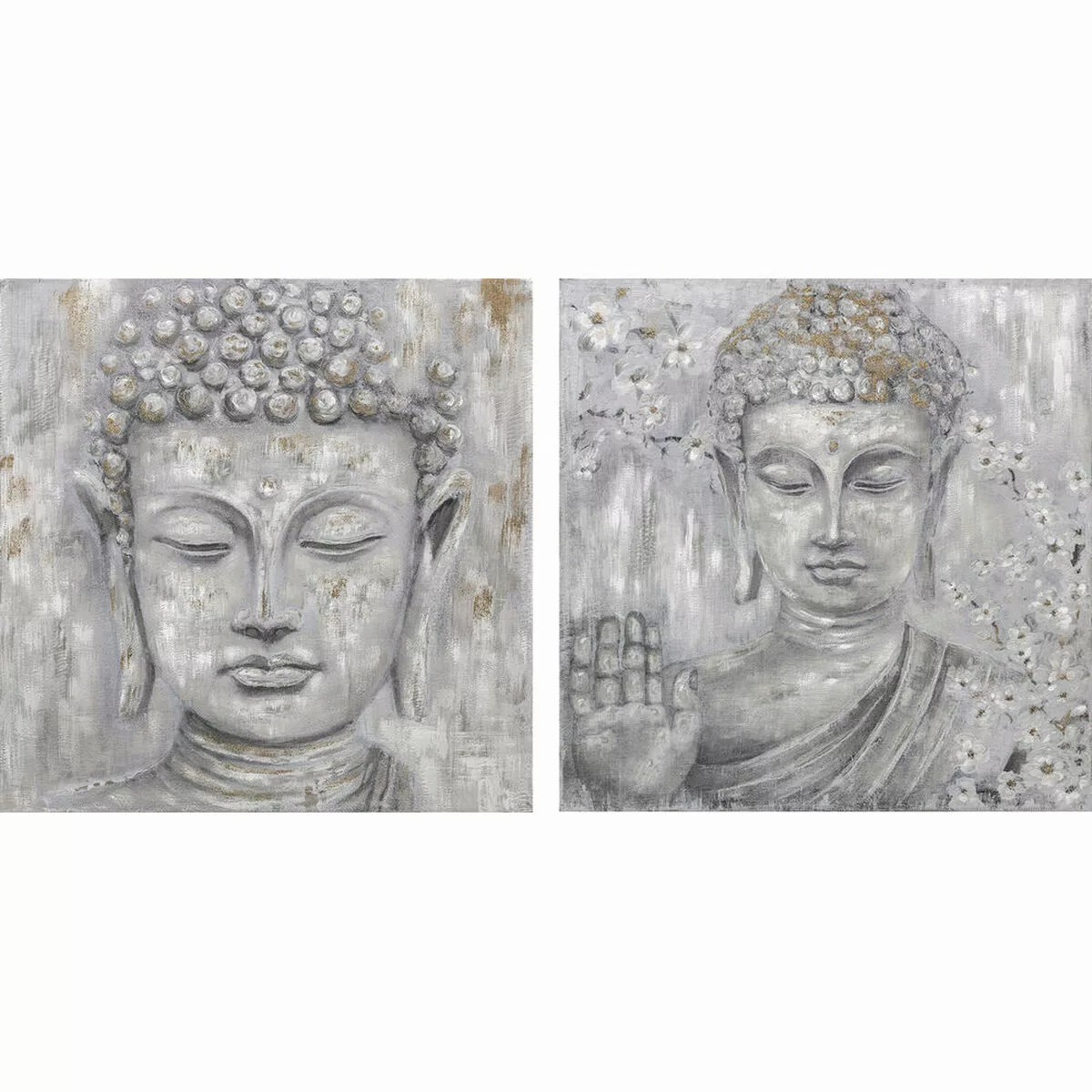 Bild Dkd Home Decor Buddha Orientalisch (100 X 2,4 X 100 Cm) (2 Stück) günstig online kaufen