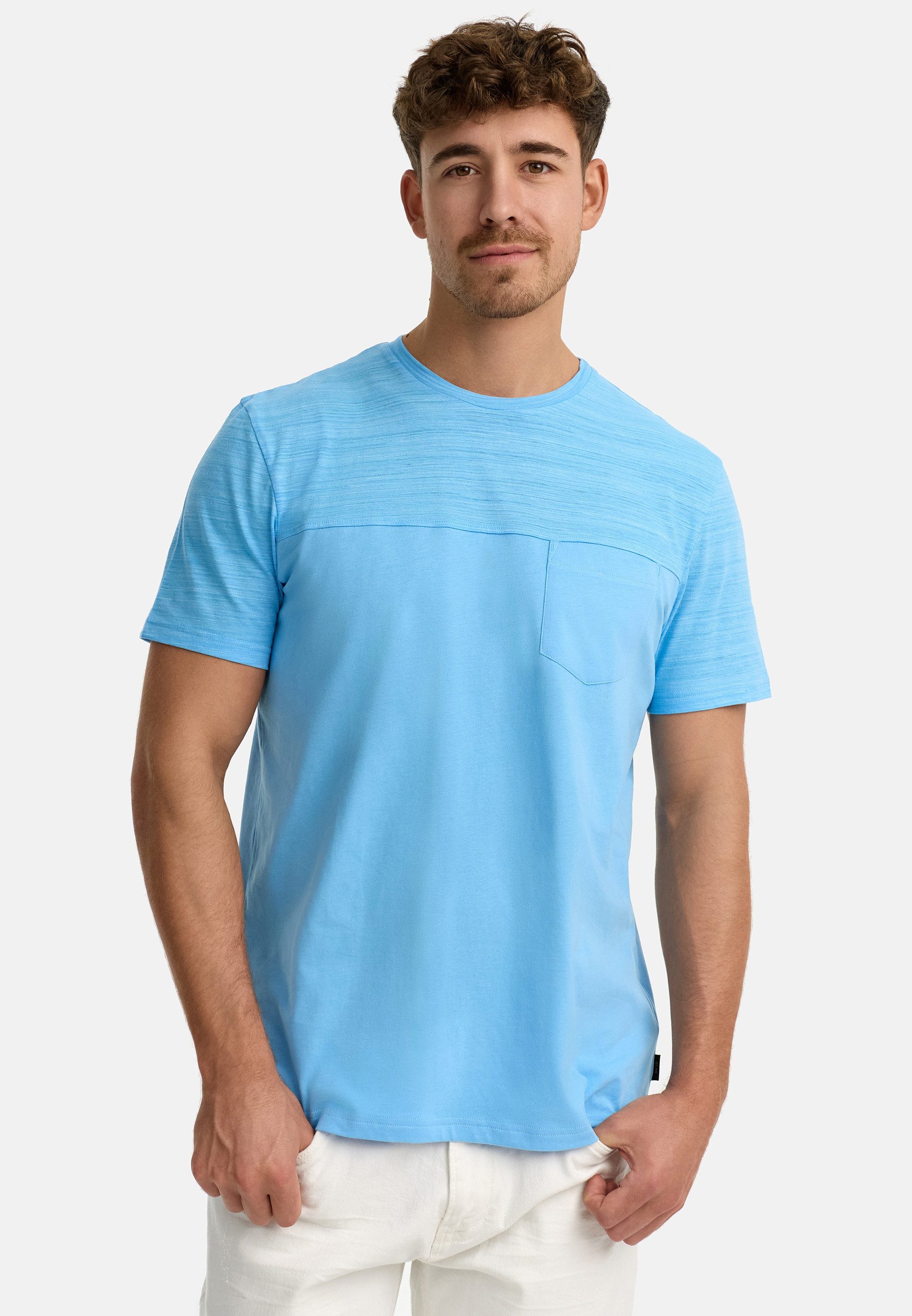Indicode T-Shirt INSprings mit dezenter Brusttasche günstig online kaufen