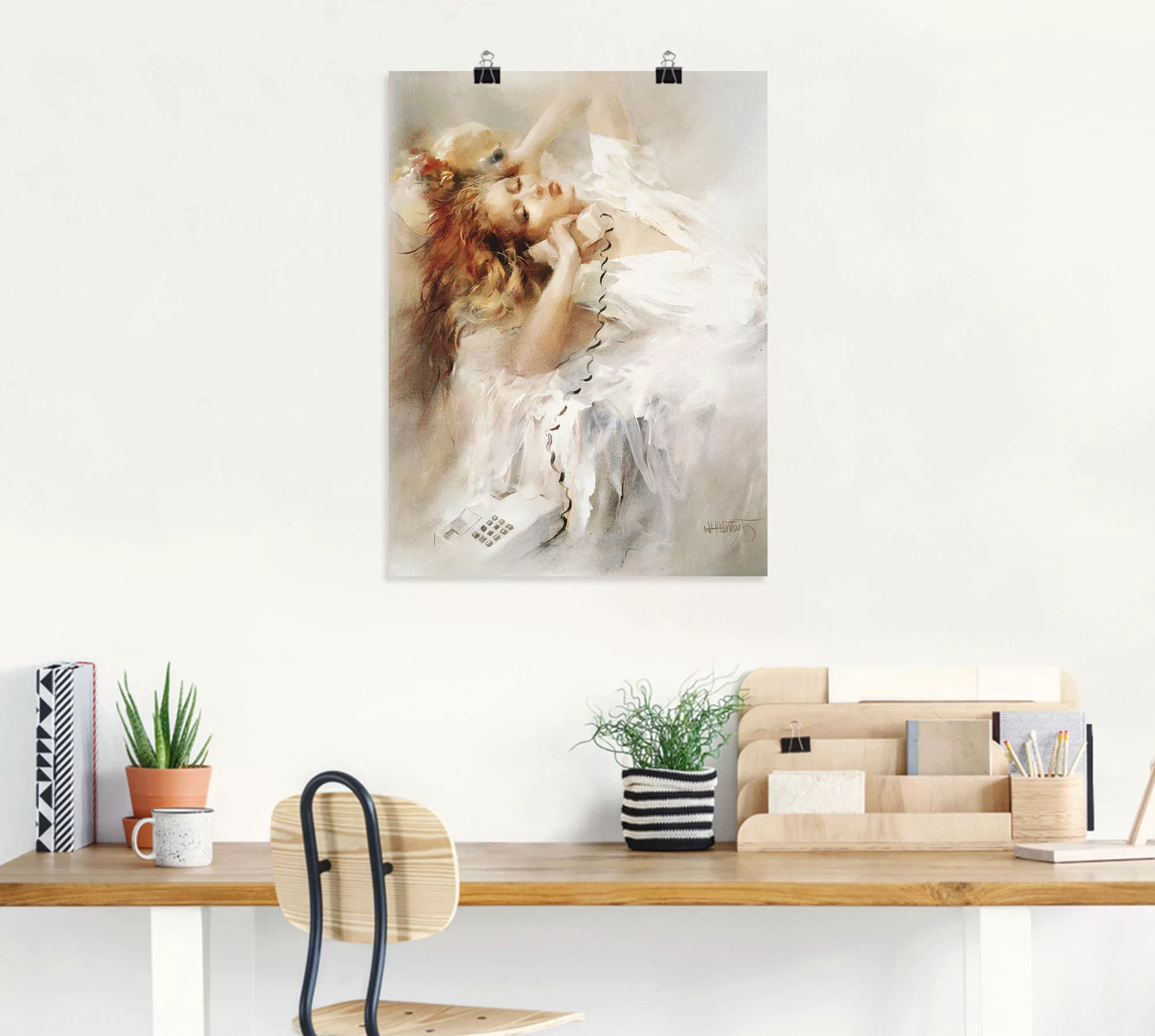 Artland Wandbild »Hoffnungsvoll«, Frau, (1 St.), als Leinwandbild, Poster i günstig online kaufen