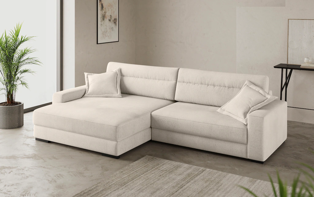 Mr. Couch Ecksofa "Marcello DuraFlex L-Form", EasyBett, Bettkasten, Kaltsch günstig online kaufen